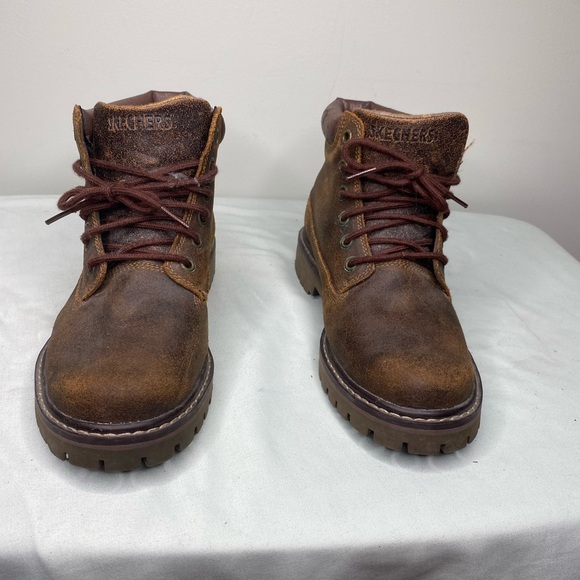 Y2K vintage 90s sketcher lace up boots work hiking boots - Picture 2 of 7